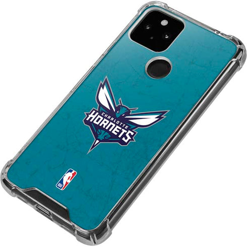 NBA Charlotte Hornets Distressed Google Pixel 4a 5G Clear Case